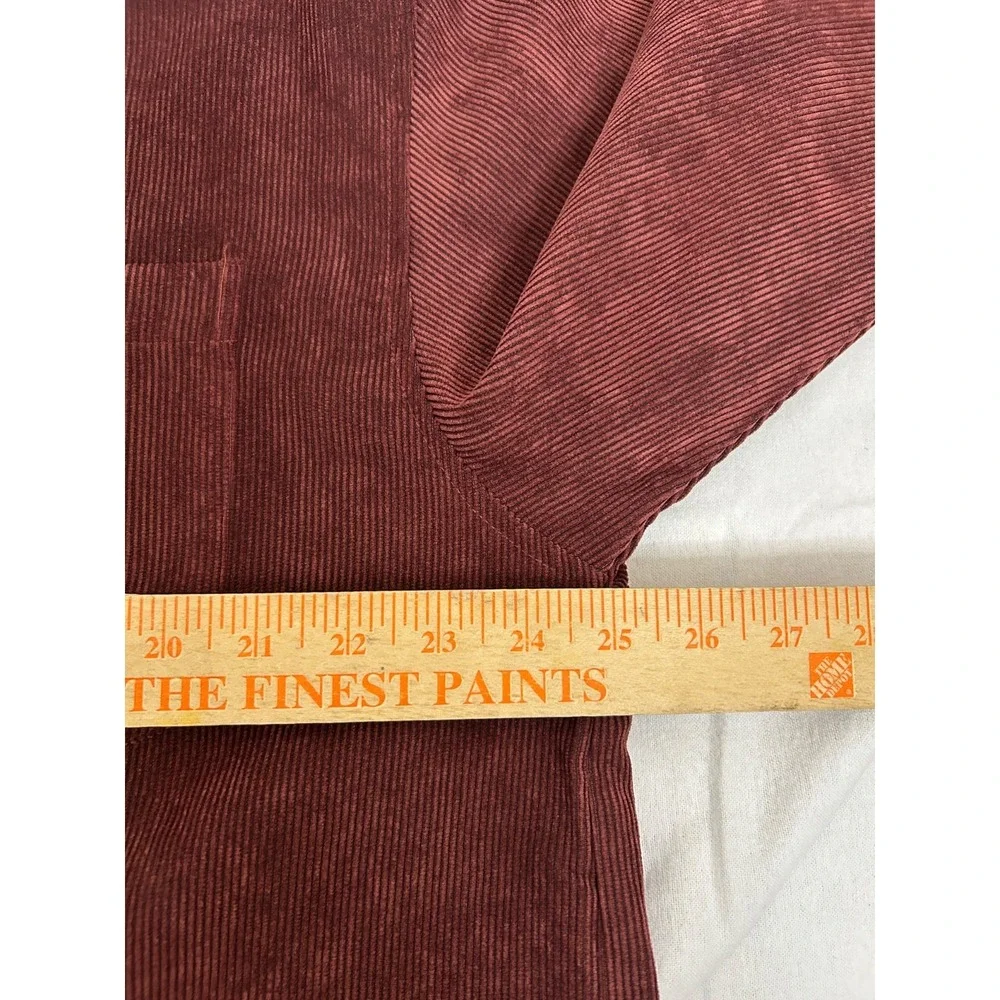 Trust Burgundy Double Pocket Top/Pants Suit‎ SIZE: XL Pants 36/30 Cord Polyester